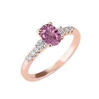 Anello Gazzola Gioielli Donna in Oro rosa Zaffiro 1.5 Ct AN-2186G-8-3-10-ZR-OV-N-F-VS - GI-AN-2186G-8-3-12-ZR-OV-N-G-SI